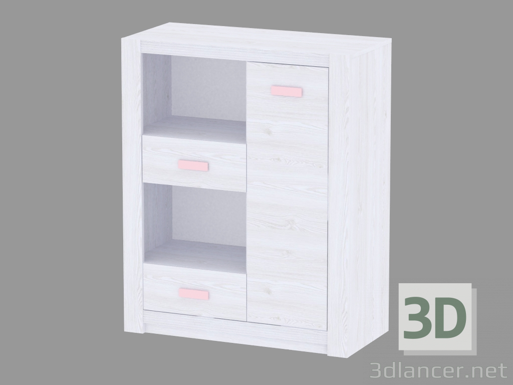 Modelo 3d Gabinete 1D-2S (TYPE LLK01) - preview