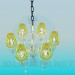 Modelo 3d Candelabro com tons de amarelos - preview