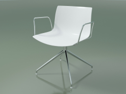 Silla 2054 (giratoria, con reposabrazos, LU1, polipropileno PO00401)