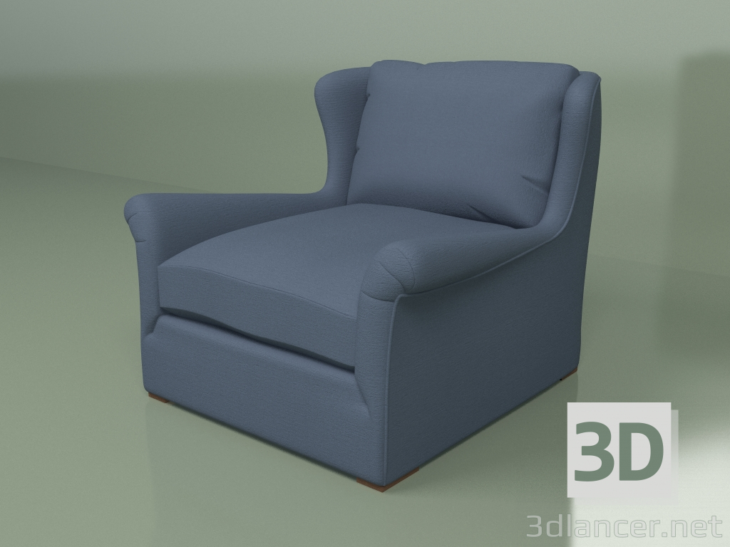 3d model WING BACK armchair - preview