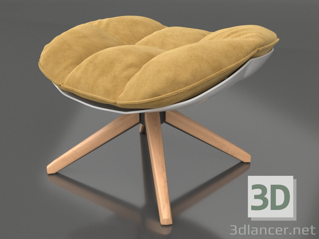 modèle 3D Pouf style Husk (jaune) - preview