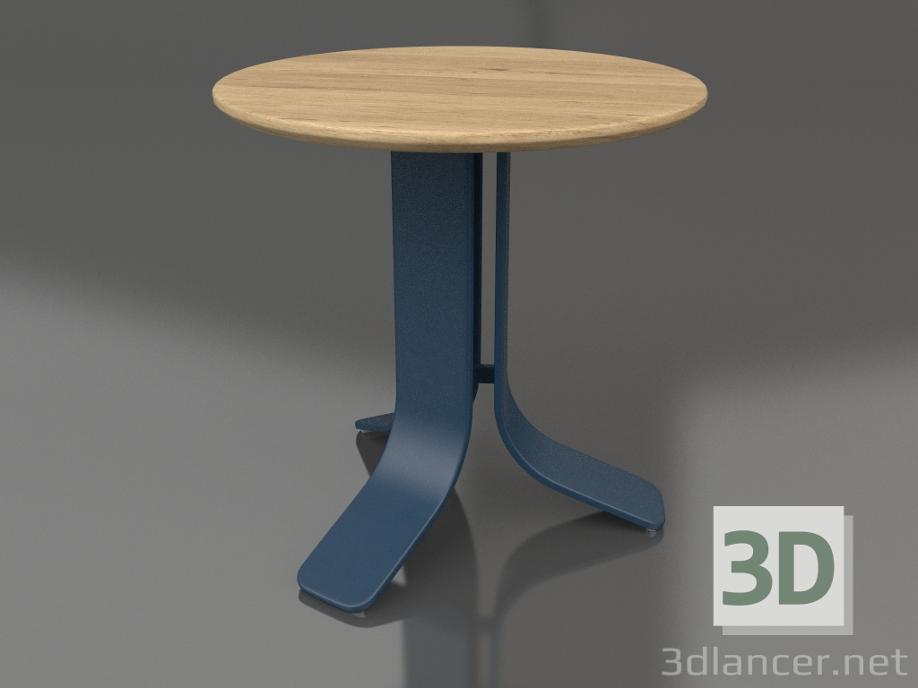 3d model Mesa de centro Ø50 (Gris azul, madera de Iroko) - vista previa