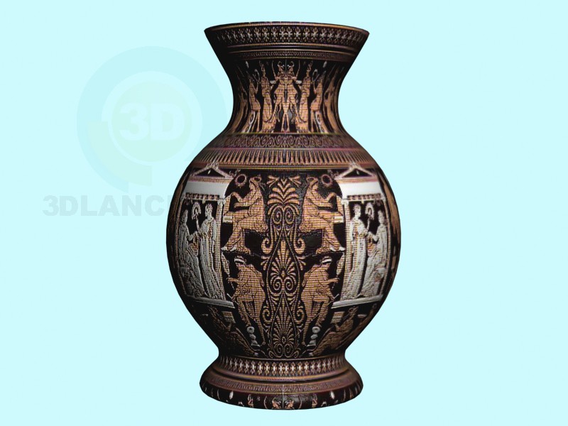 3d model amphora - preview