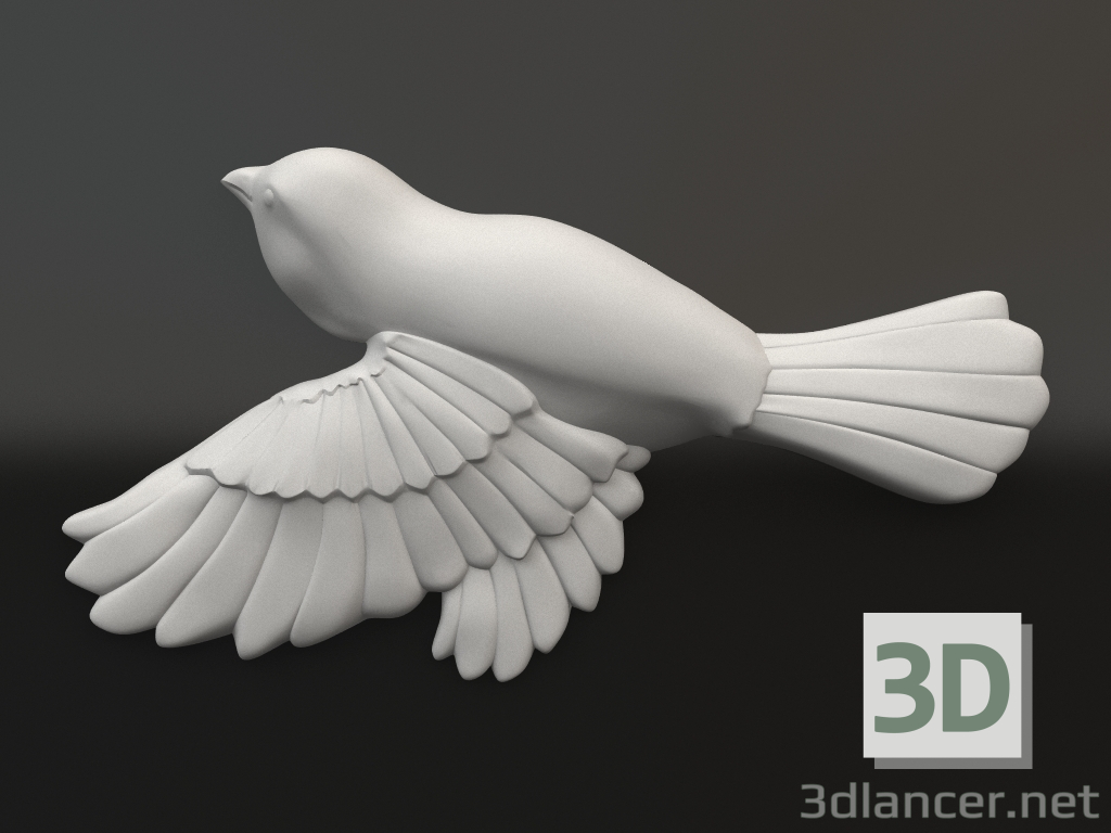 Modelo 3d Elemento decorativo de gesso DE 061 8 (230x140x29) - preview