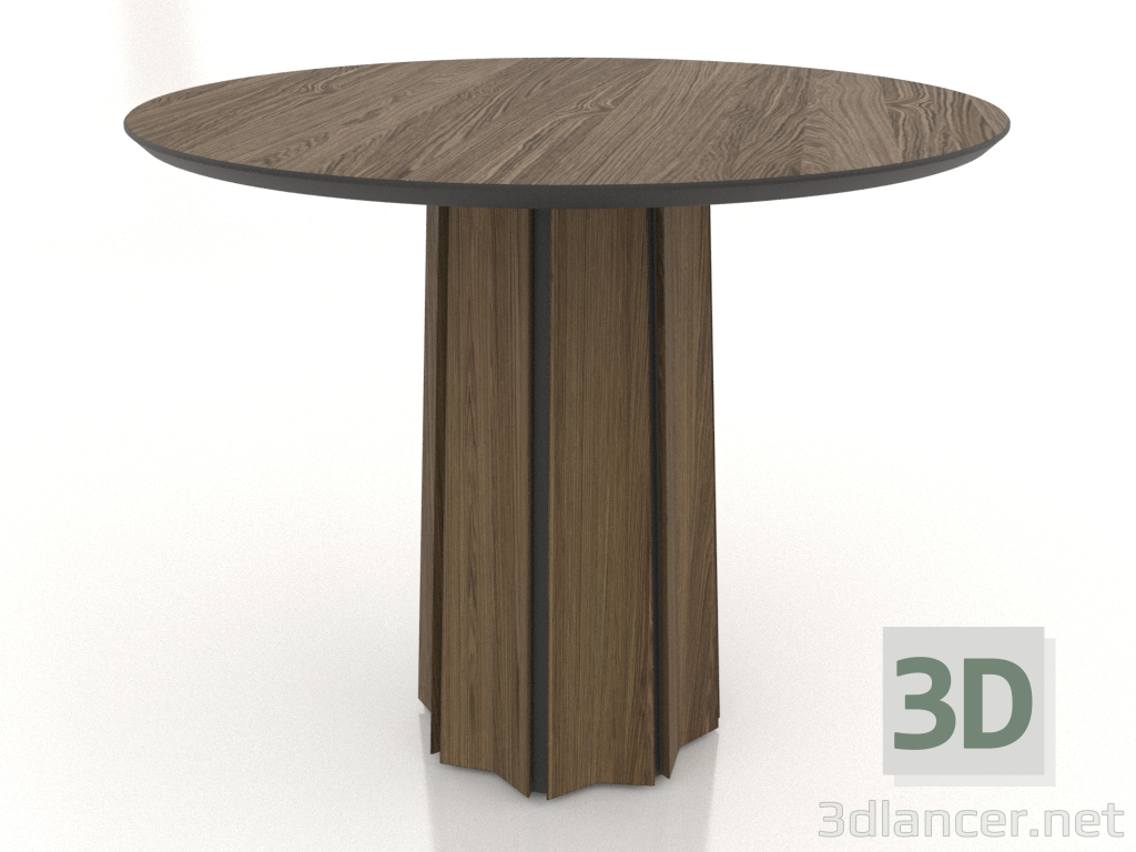 3D modeli Yemek masası Ø 900 mm (açık dişbudak ceviz) - önizleme