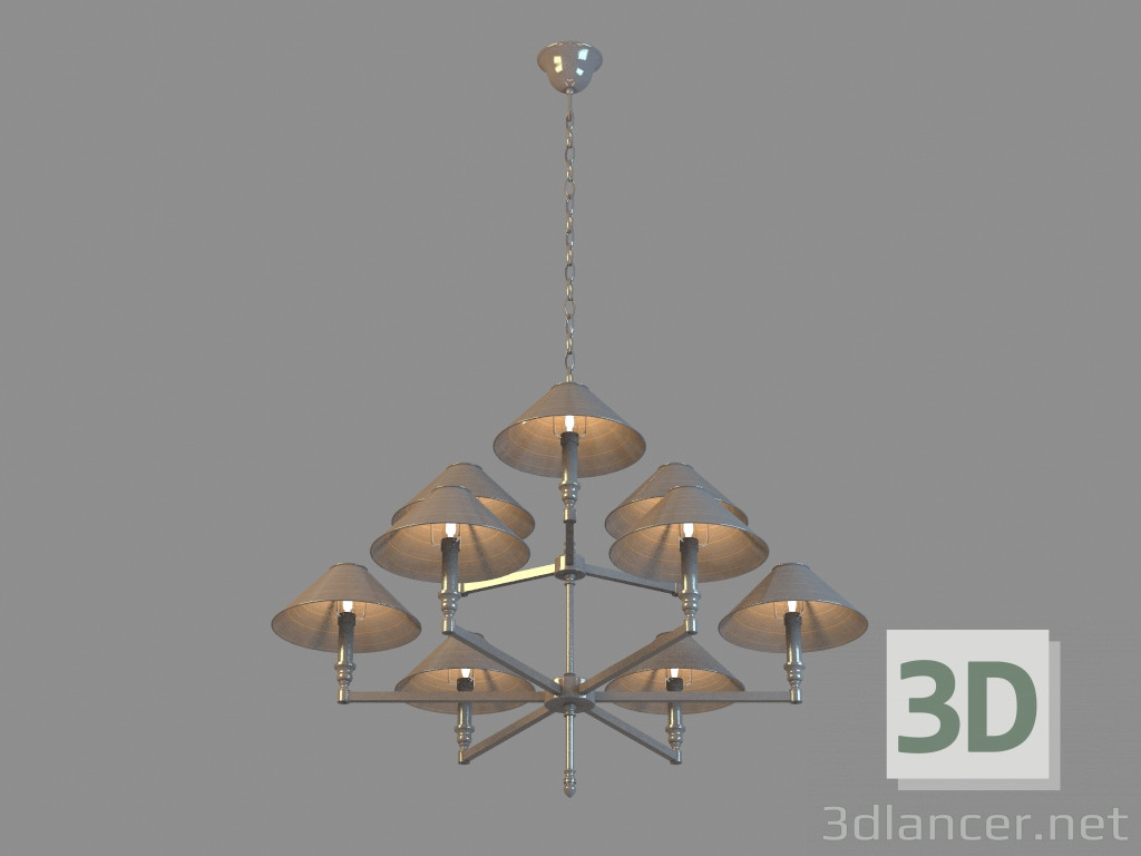 Modelo 3d Lustre A2398LM-6-3BA - preview