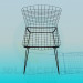 3d model Chair of the metal wire - preview