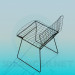 3d model Chair of the metal wire - preview