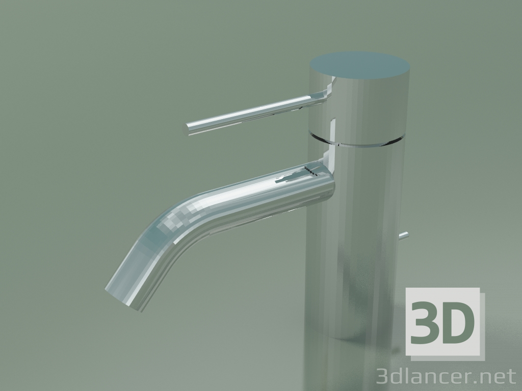 3d model Mezclador monomando de lavabo con desagüe (33501662-000010) - vista previa