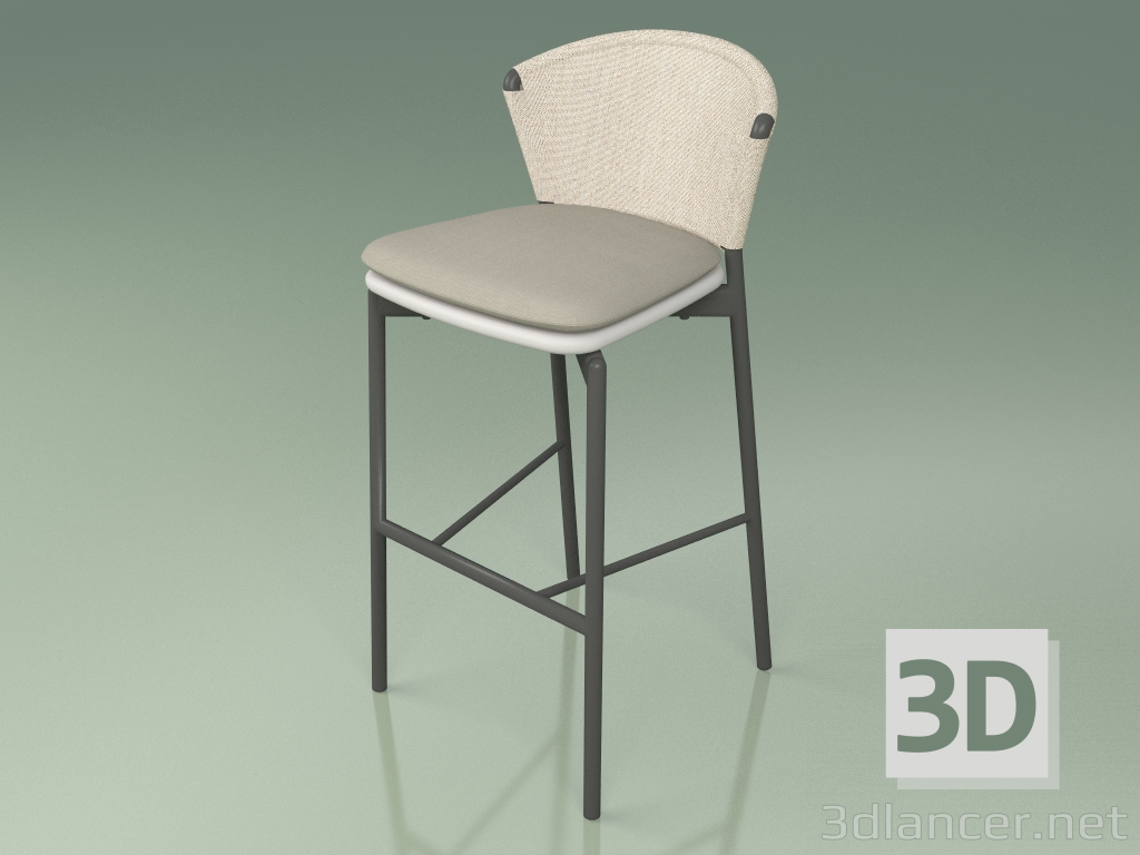 modèle 3D Tabouret de bar 050 (Sable, Métal Fumé, Résine Polyuréthane Gris) - preview