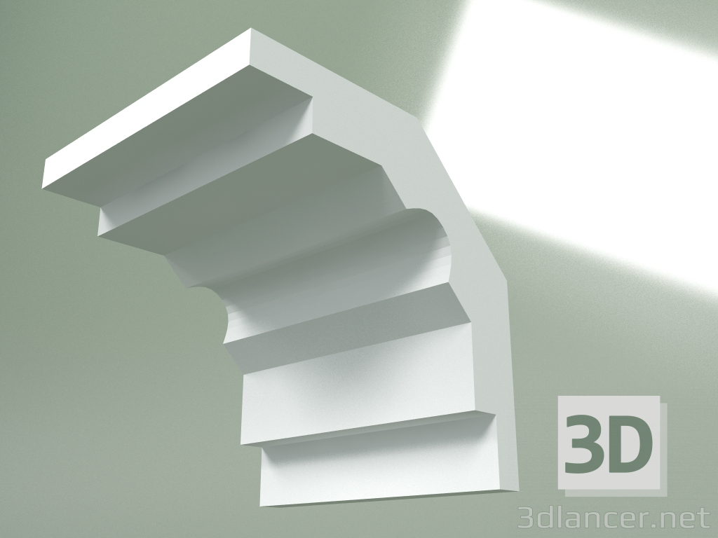 Modelo 3d Cornija de gesso (plinto de teto) KT375 - preview