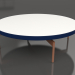 modèle 3D Table basse ronde Ø120 (Bleu nuit, DEKTON Zenith) - preview