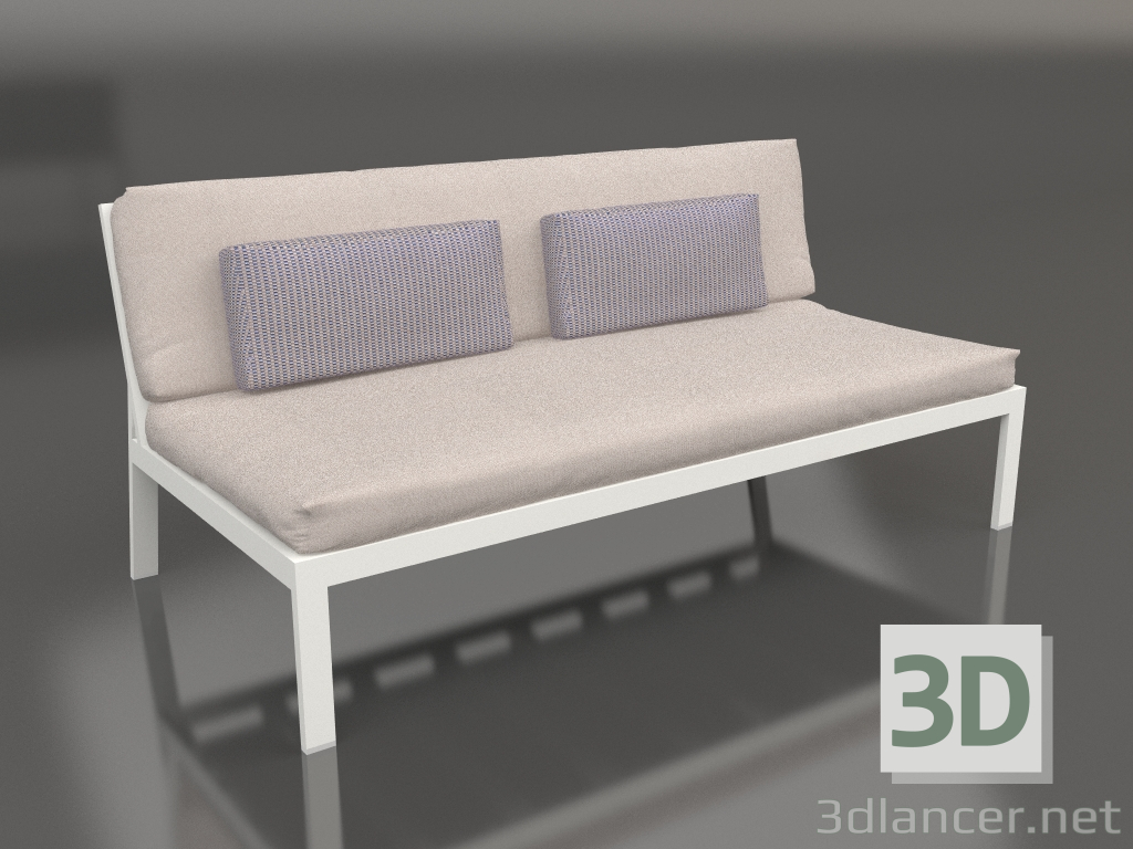 3D modeli Kanepe modülü 4. bölüm (Akik gri) - önizleme