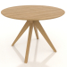 3d model Dining table Ø 1000 mm (natural oak) - preview