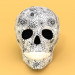 Regalo de calavera con flores 3D modelo Compro - render