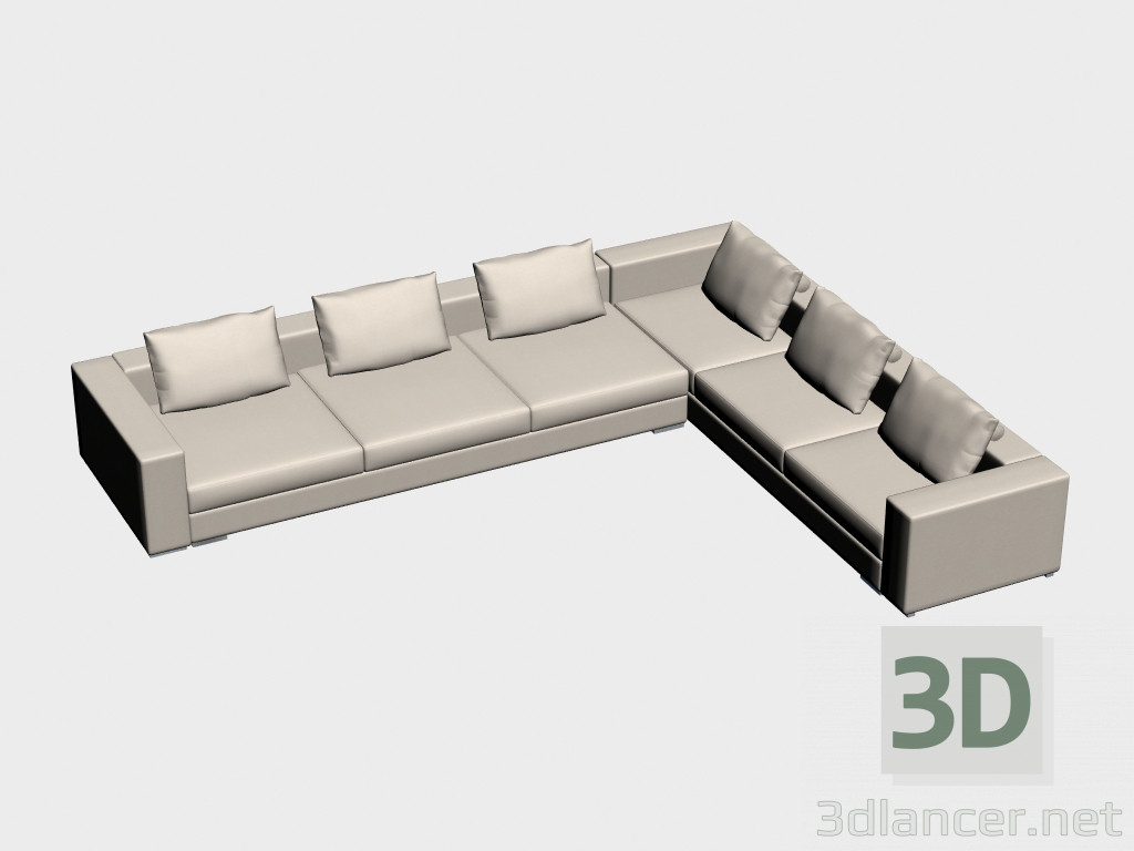 3 डी मॉडल सोफा इनफिनिटी (कोने, 349h421) - पूर्वावलोकन