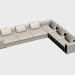 3d model Sofa Infiniti (angular, 349x421) - preview