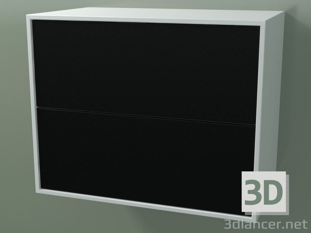 3d model Double box (8AUBCA01, Glacier White C01, HPL P06, L 60, P 36, H 48 cm) - preview