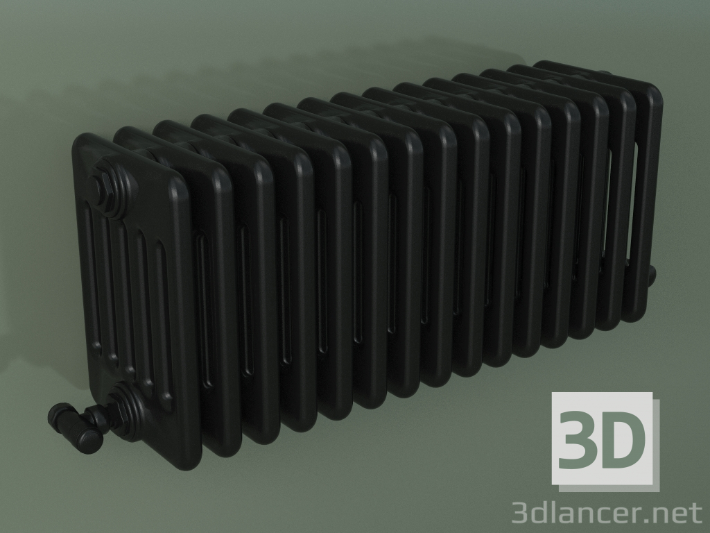 3d model Radiador tubular PILON (S4H 6 H302 15EL, negro) - vista previa