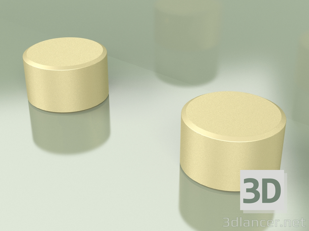 3D Modell Set mit 2 Mischabsperrventilen Ø 63 mm (16 51 V, OC) - Vorschau