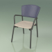 3d model Silla 021 (Metal Ahumado, Azul, Mole de resina de poliuretano) - vista previa