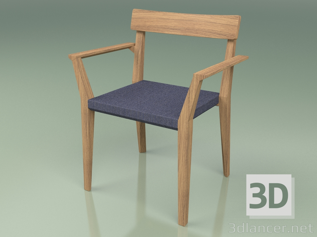 modello 3D Sedia 172 (Blu Batyline) - anteprima