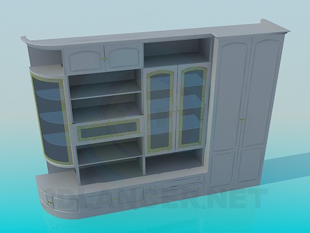 3d model Sistema de los muebles - vista previa