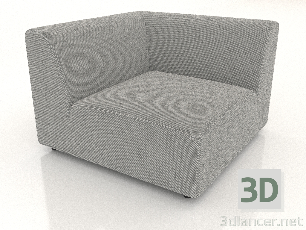 3D modeli Köşe koltuk modülü (XL) 100 - önizleme