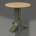 modèle 3D Table basse Ø50 (Vert olive, bois Iroko) - preview