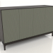 modello 3D Mobile TV FARGO con frontali fresati 1600x500x950 mm (ulivo, rovere wengé, opzione 2) - anteprima