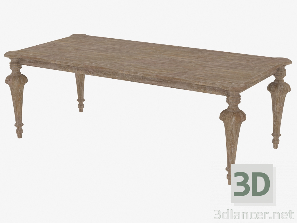 modello 3D Tavolo da pranzo OLD MILTON TABELLA (8831.0007.L) - anteprima