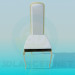 3d model Chair with high back - preview