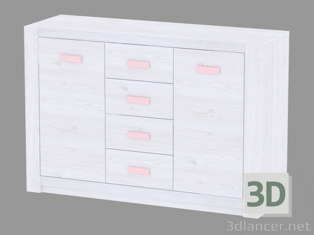 3d model Chest 2D-4S (TYPE LLK03) - preview