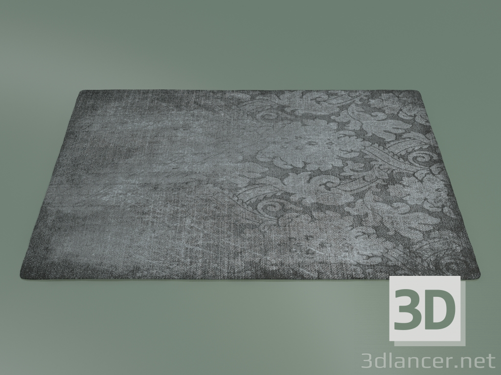 modèle 3D Tapis Drappo (S101, Noir) - preview