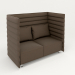 Sofá Alcove Plume Contract Two-Seater de Vitra 3D modelo Compro - render