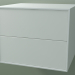 modello 3D Scatola doppia (8AUBCB01, Glacier White C01, HPL P01, L 60, P 50, H 48 cm) - anteprima