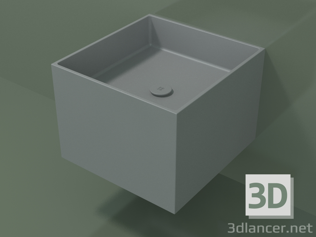 3d model Lavabo de pared (02UN22301, Silver Grey C35, L 48, P 50, H 36 cm) - vista previa