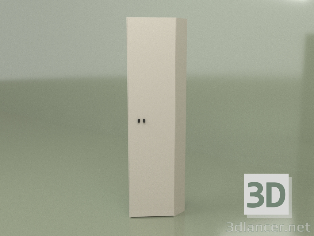 modello 3D Armadio ad angolo GL 124 (Frassino) - anteprima