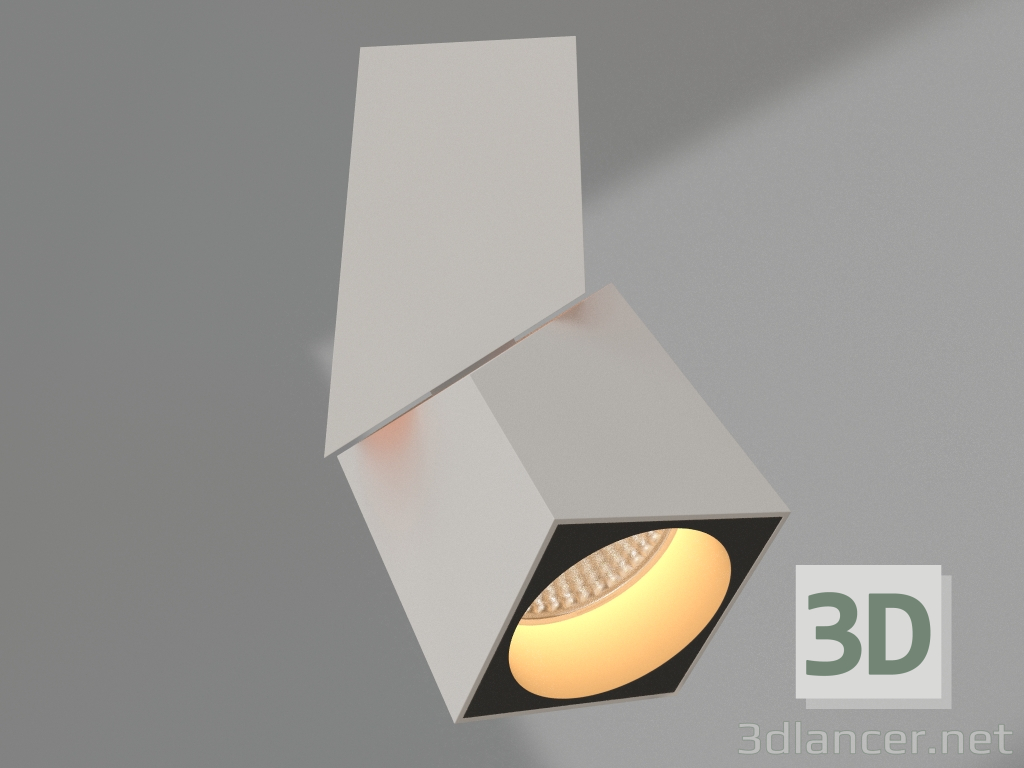 3D Modell Lampe SP-TWIST-SURFACE-S60x60-12W Warm3000 (WH-BK, 30°) - Vorschau