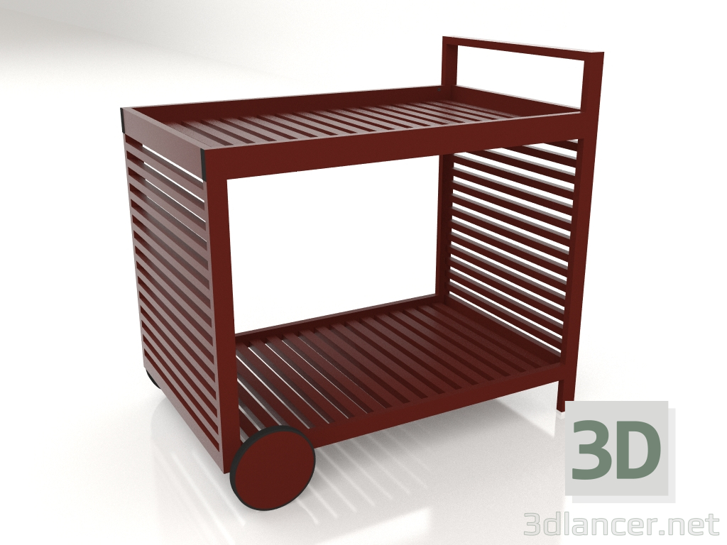 modello 3D Carrello di servizio (Vino rosso) - anteprima