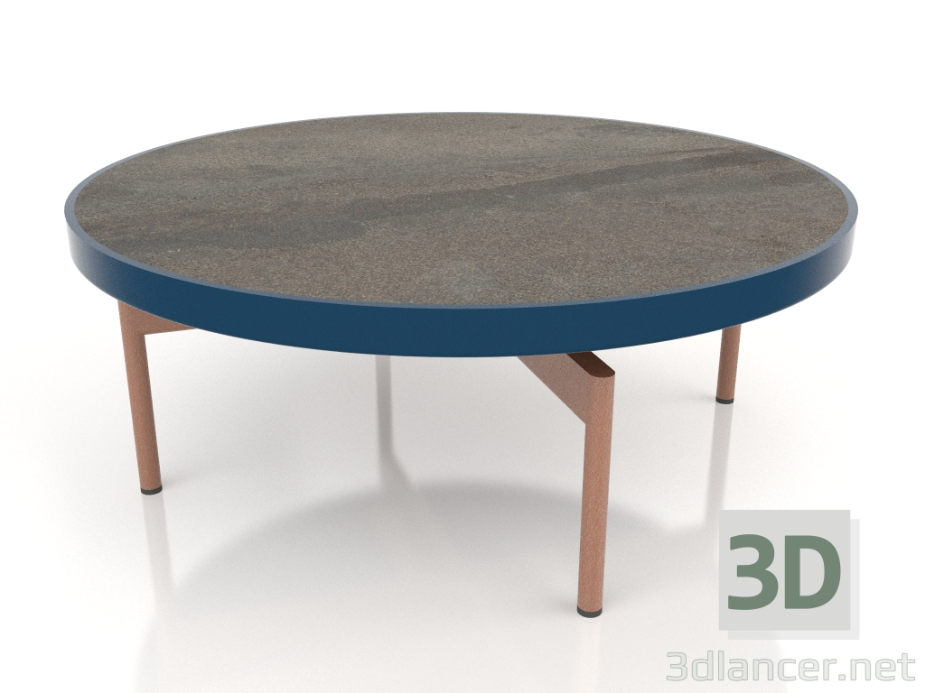 3D Modell Runder Couchtisch Ø90x36 (Graublau, DEKTON Radium) - Vorschau