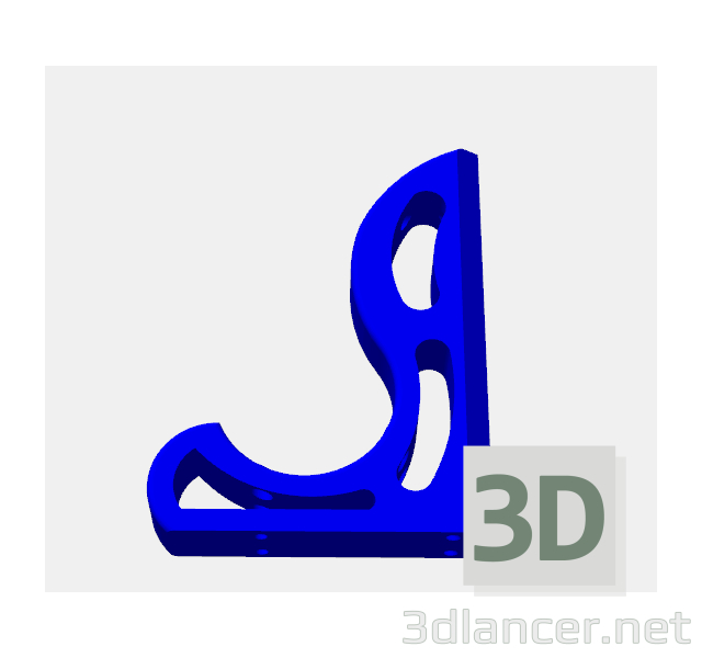 3d модель 9in_shelf_bracket_corner – превью