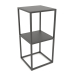 3d model Square console rack (METAL, 40x40x86, 2 shelves) - preview