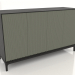 modello 3D Mobile TV FARGO con frontali fresati 1600x500x950 mm (oliva, rovere nero, opzione 2) - anteprima