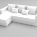 3D Modell Ecksofa exotisch - Vorschau