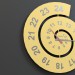 3d model Spiral Wall Clock - preview