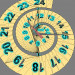 3d model Spiral Wall Clock - preview