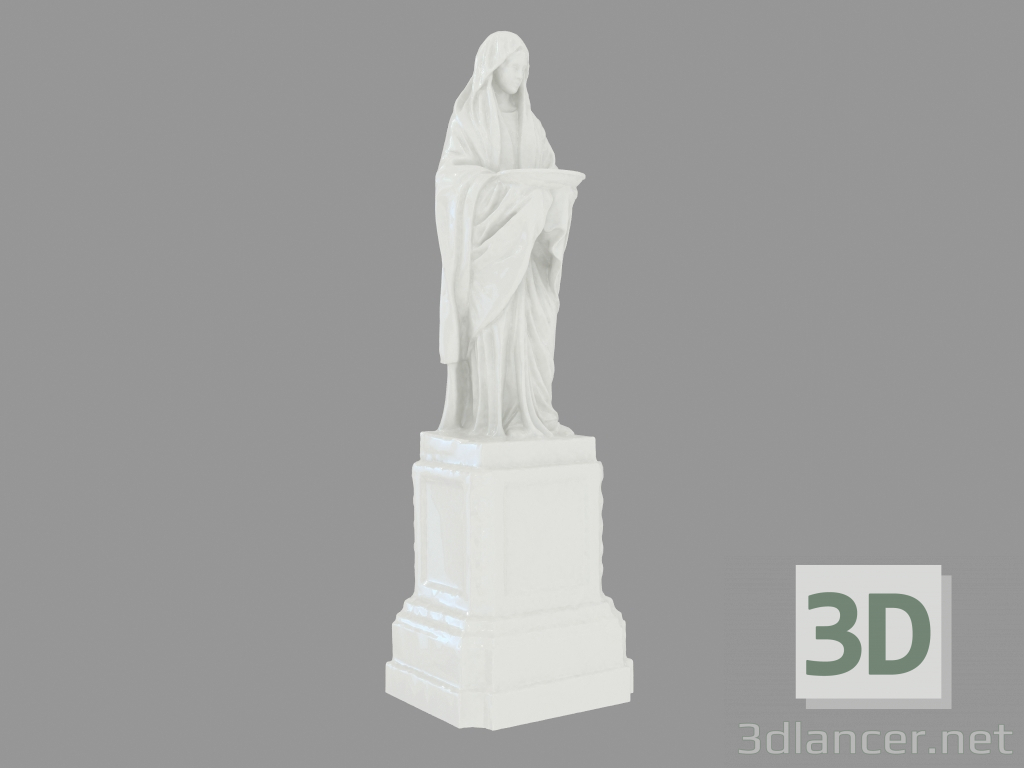 3d model Escultura de porcelana Vestale - vista previa