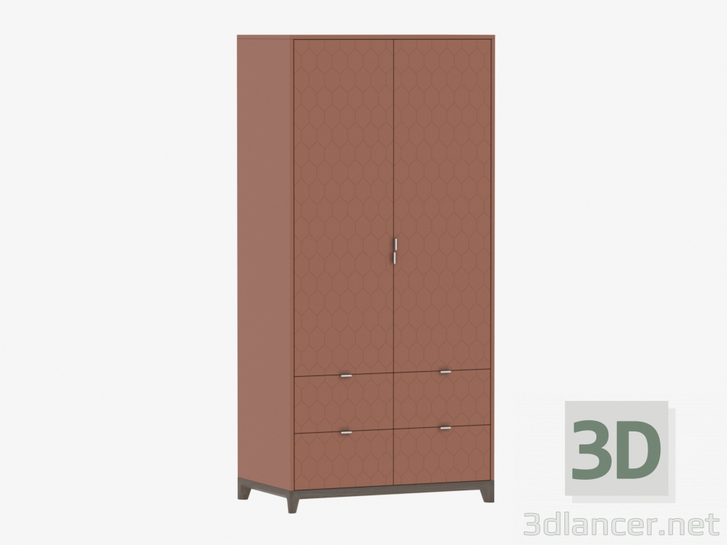 3d model Wardrobe CASE № 4 - 1000 with drawers (IDC018007216) - preview