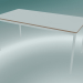 Modelo 3d Mesa retangular Base 160x80 cm (Branco, Contraplacado, Branco) - preview